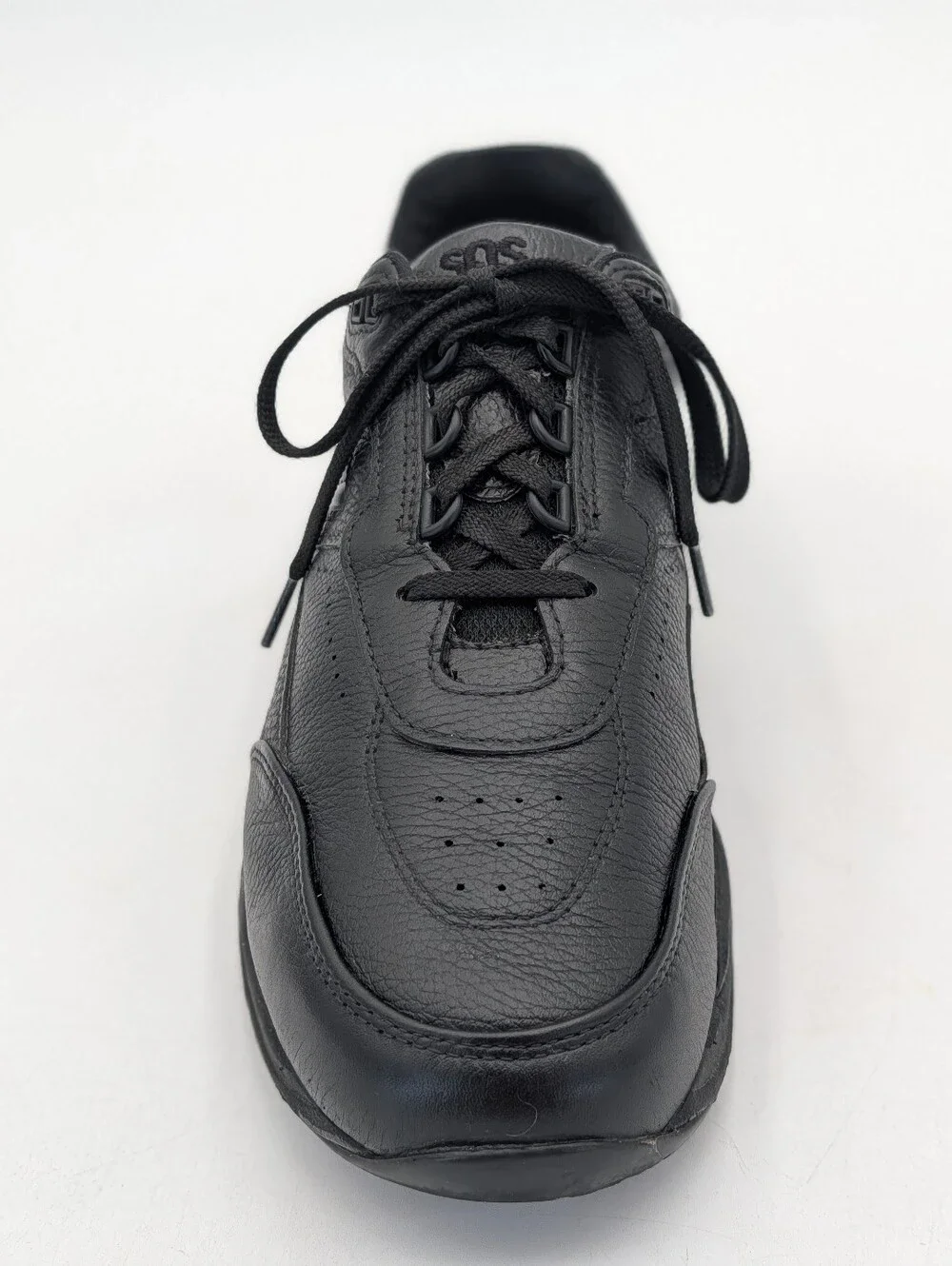 SAS Time Out Men's Black Leather Walking Shoes Sz 11 Slim EZ Lace Comfort
